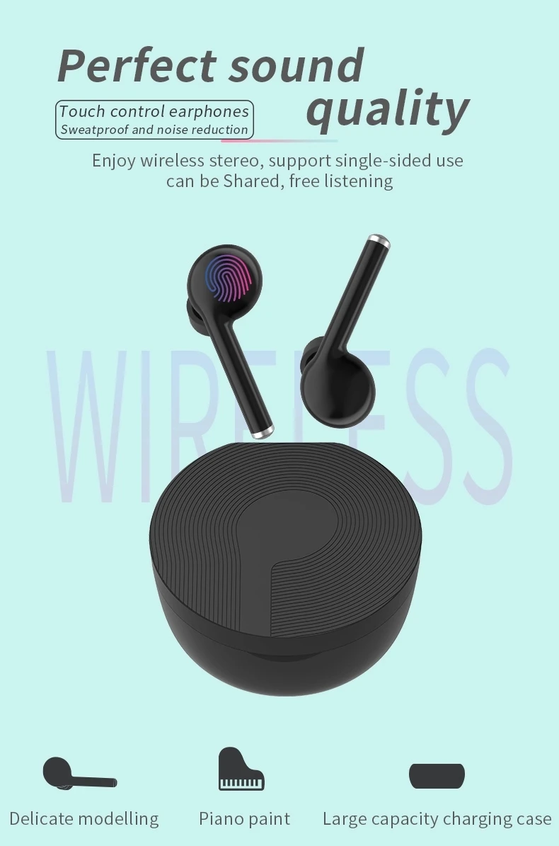 tws40 2019 best v5.0+der waterproof wireless earbuds True Wireless Stereo Earbuds wireless headphones - ANKUX.COM