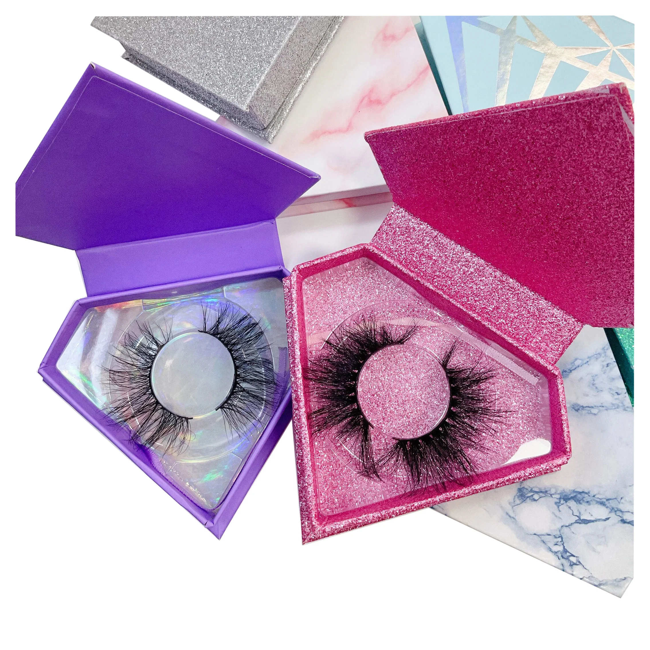 

2021 new arrivals world beauty eyelash 3dlashes 5d 100% mink eyelashes, Black