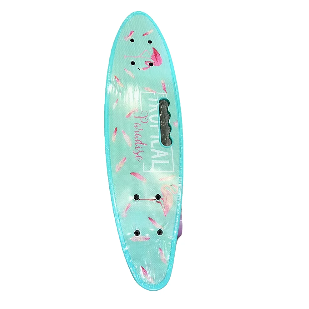 

Skateboard with handle Printing Skate board for men and wowen