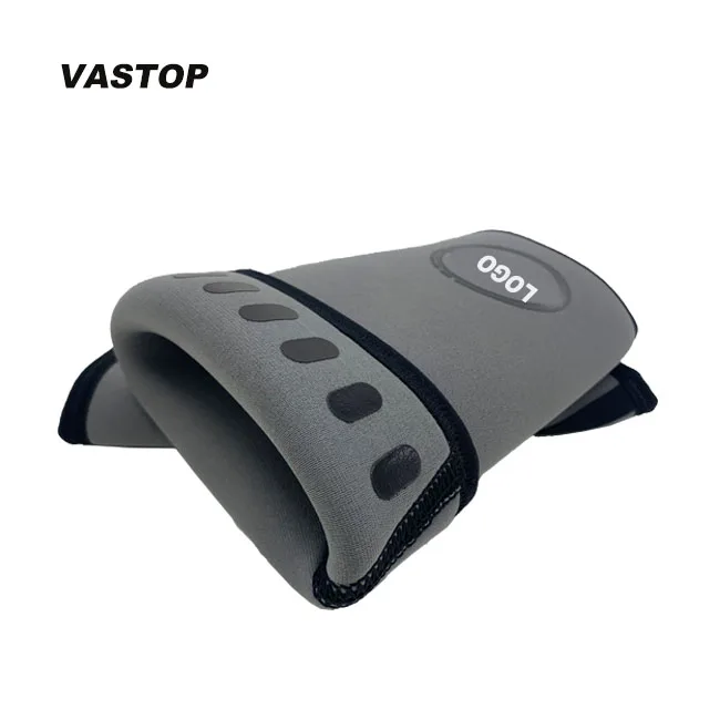 

Anti-slip rubber black strong knee sleeve polyester nylon silicon knee sleeve