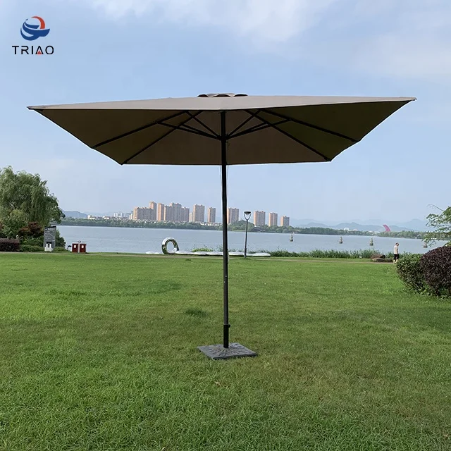 Custom Design Printing 150cm Outdoor Sun Beach Umbrella For Garden Shop Advertisement