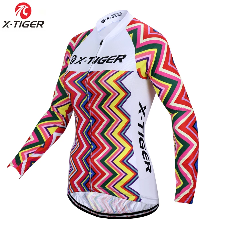 

X-TIGER Women Keep Warm Winter Cycling Jersey Thermal Fleece MTB Bike Cycling Clothing Racing Bicycle Cycling Clothes