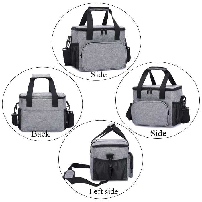 

Large custom Cooling bag soft thermal insulation fabric breast milk wine lunch insulated cooler bag for food