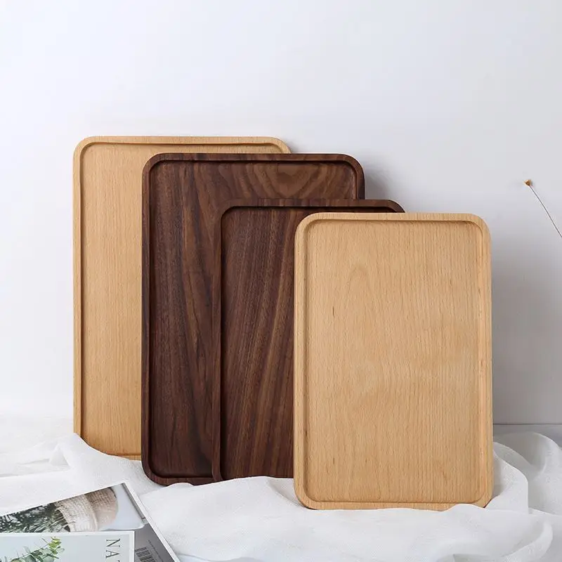 

Custom Manufacture Wholesale Wood Breakfast Serving Organizing Wooden Tray