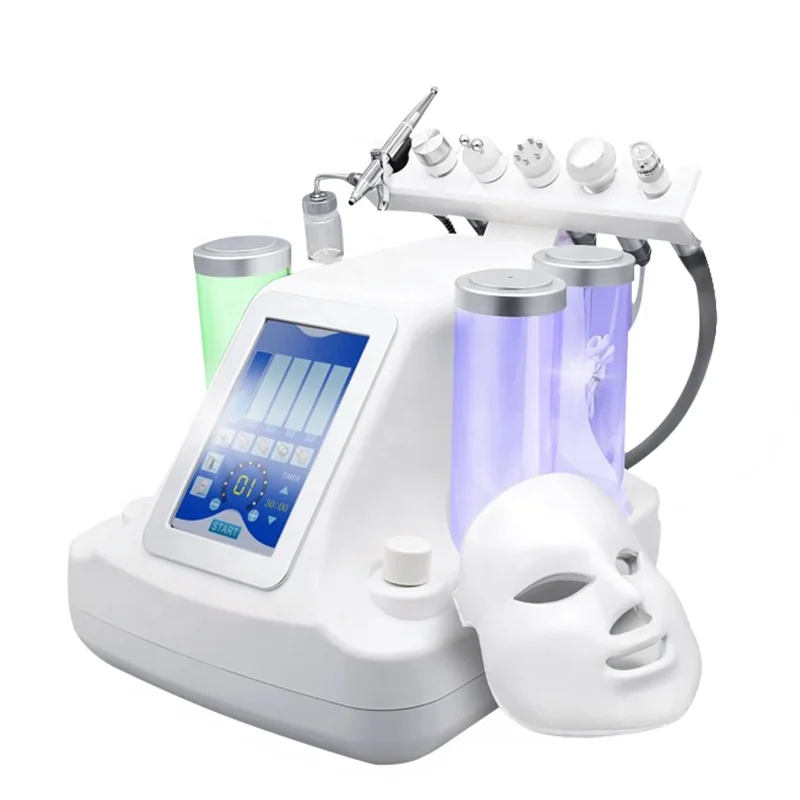 

Facial Oxygen 6 In 1 H2o2 Hydrogen Small Bubble Facial Spa Oxygen Peel Hydrodermabrasion Machine