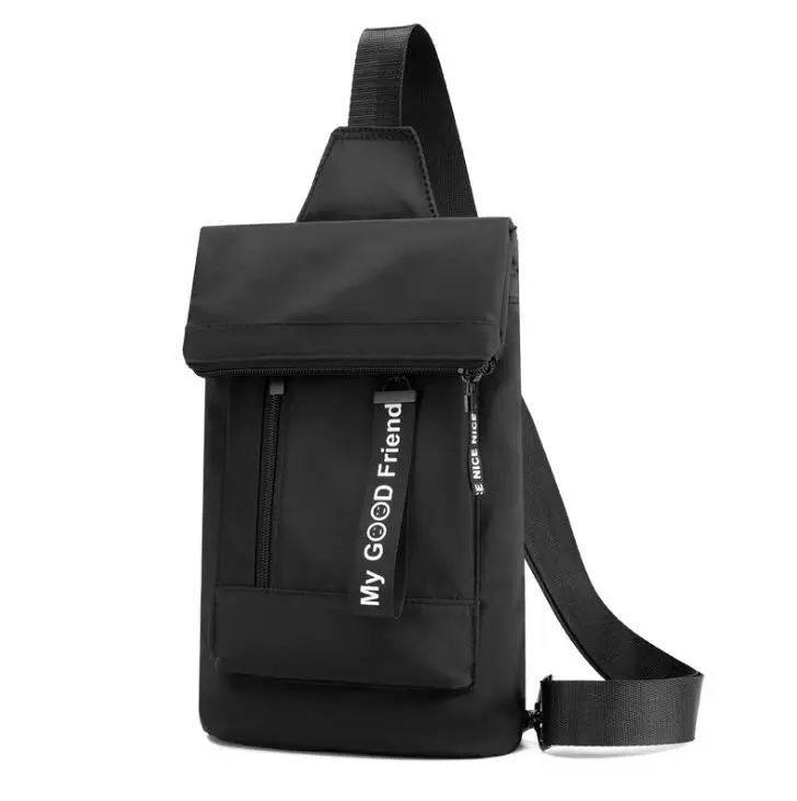 

2021 New Arrives Nylon Customer sports shoulder funny back crossbody chest bag