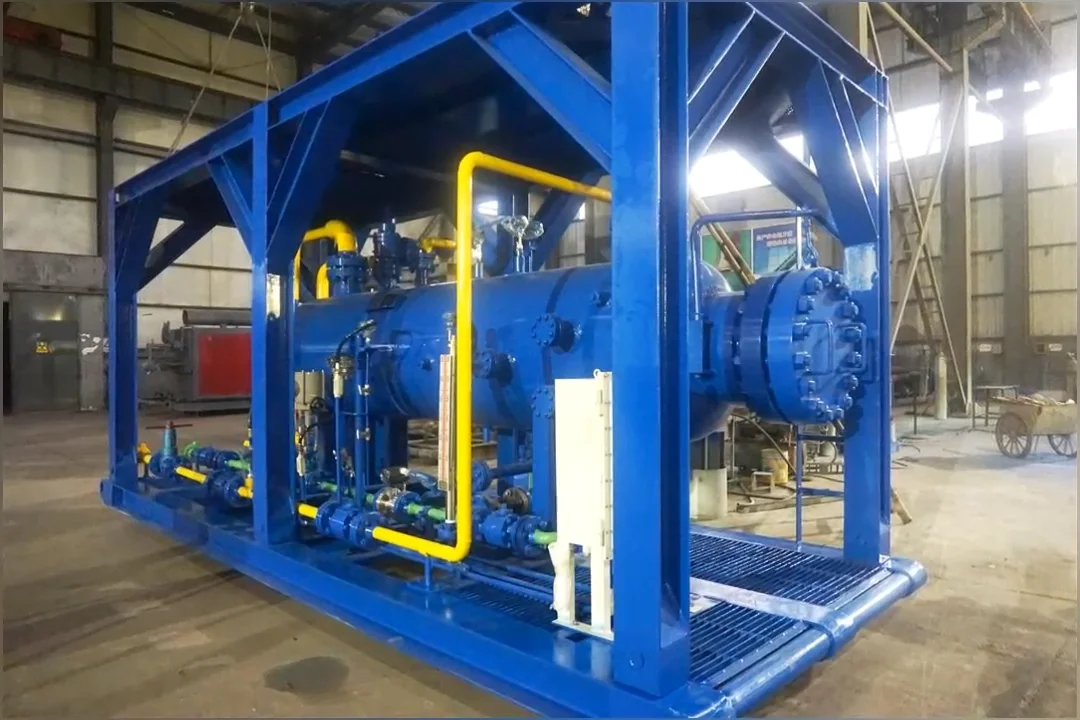 Oilfield H2s Service Well Test Mobile Asme Three Phase Separator Oil