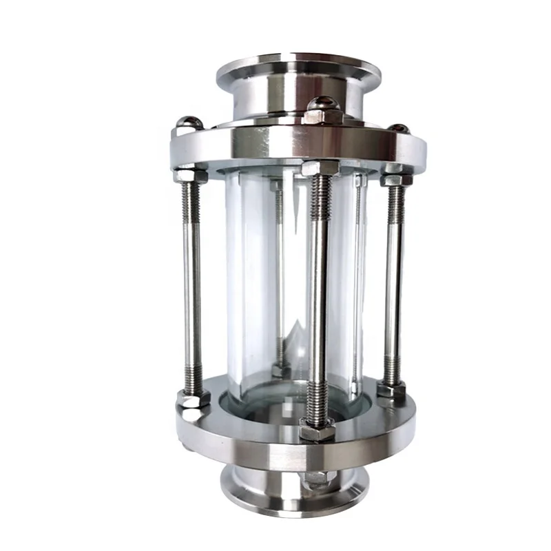 Aohoy Wholesale Bulk Order Straight OEM Triclamp Observe Traffic Flow Sanitary Tc Ferrule Clamp End Sight Glass Supplier