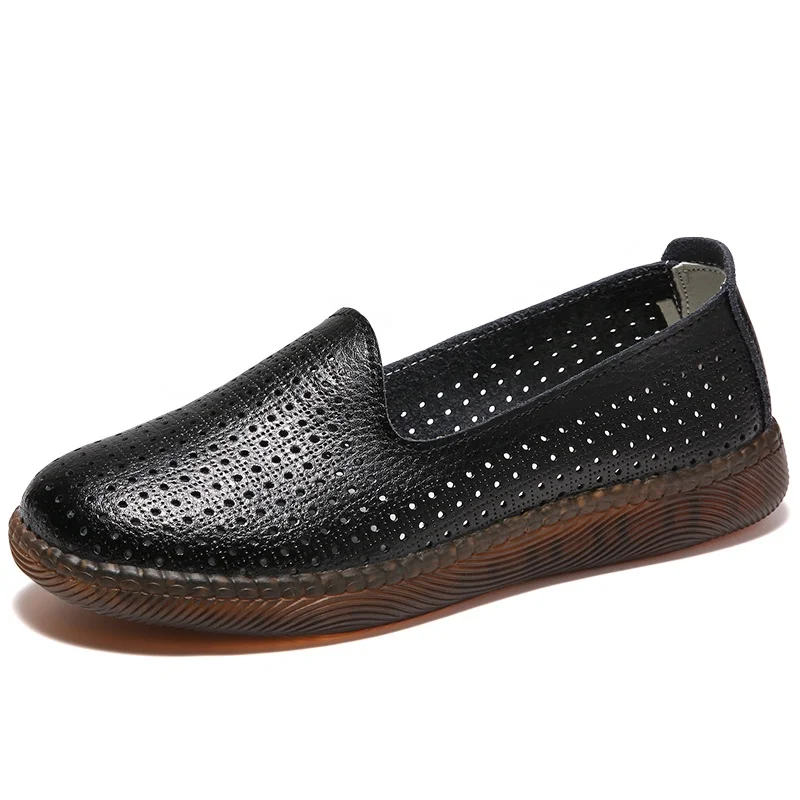 

Ladies flat open casual single shoes for female
