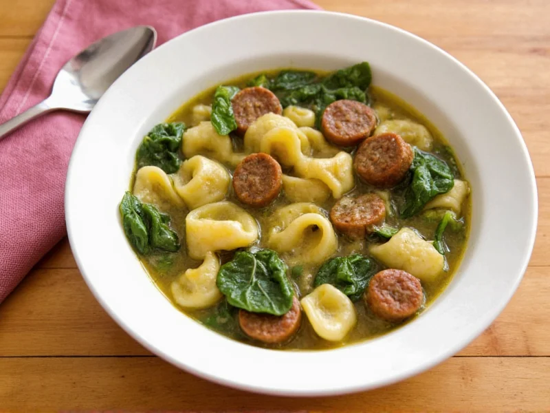 Sausage Tortellini Spinach Soup: Quick Comfort Food Recipe
