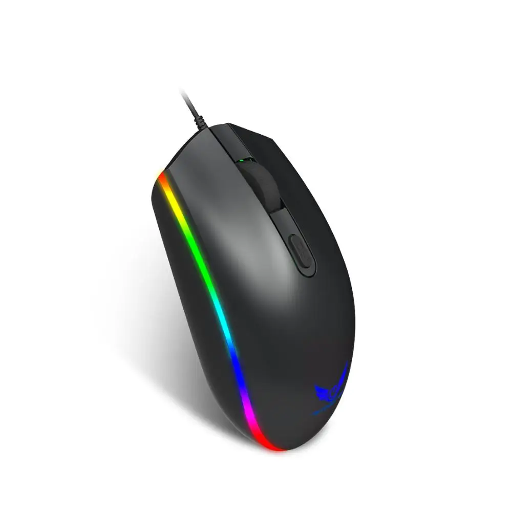 Wholesale wired 3 Button Light Breathing Gamer USB Mouse RGB Gaming Mouse