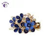 GENYA Women Hair Clips Vintage Rhinestone Pattern Word clip Square Hairpin Pattern Retro Hair Clips