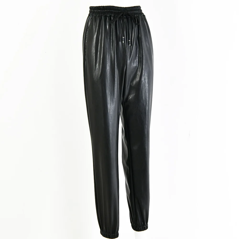 

Women's PU Sexy Leather Pants European and American Fashion New Tight