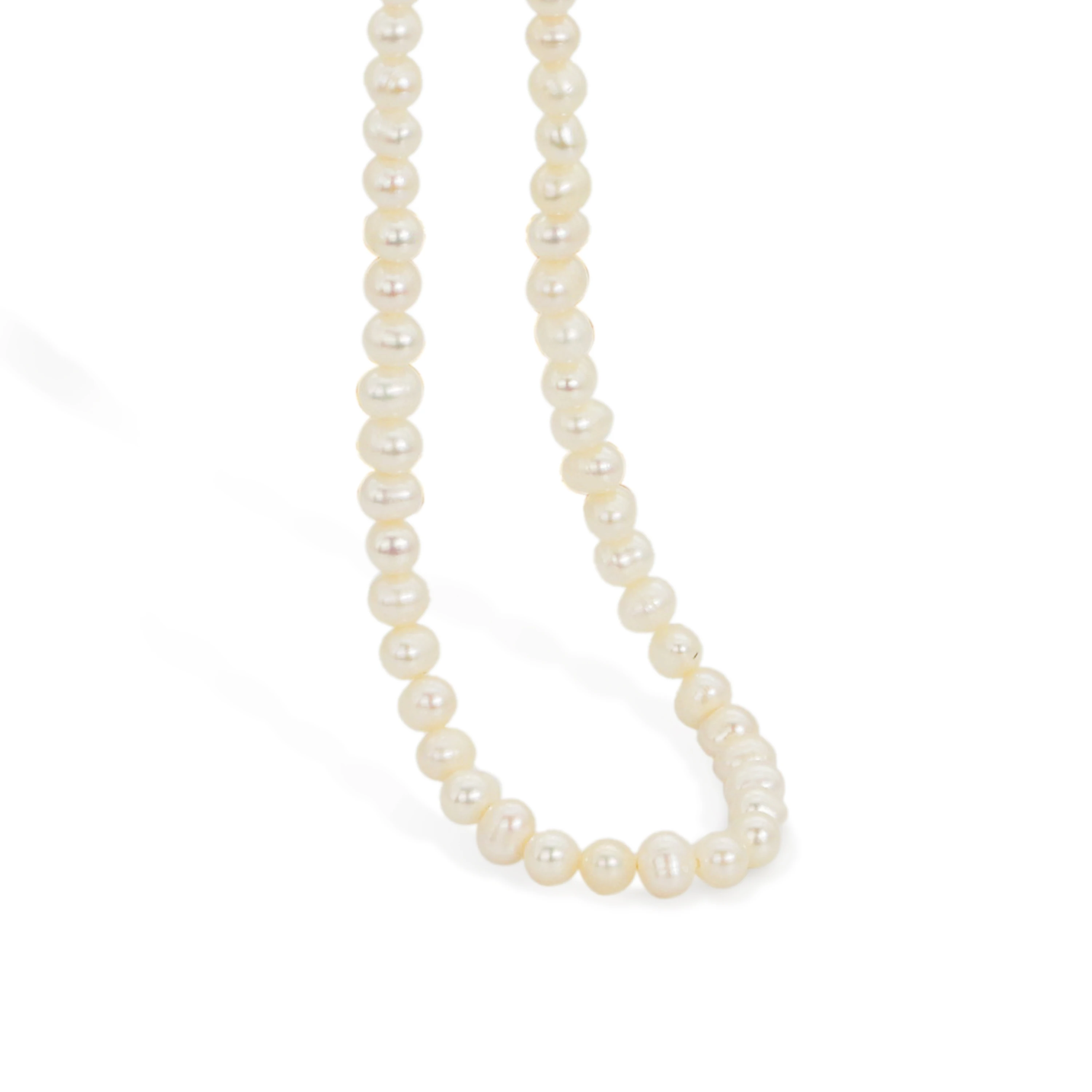 

Chris April 925 Sterling silver 18K gold plated Handmade Baroque pearl necklace