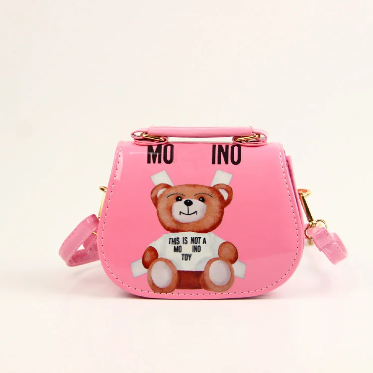 

Fashion lovely cartoon printing shoulder crossbody bags pu leather kids handbags, Colors