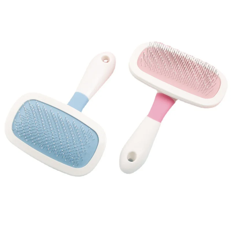 

360 Degree Rotary Dog Cat Brush Slicker Pet Shedding Grooming Tools Removes Loose Undercoat Mats Tangled Hair Animal Comb, As picture