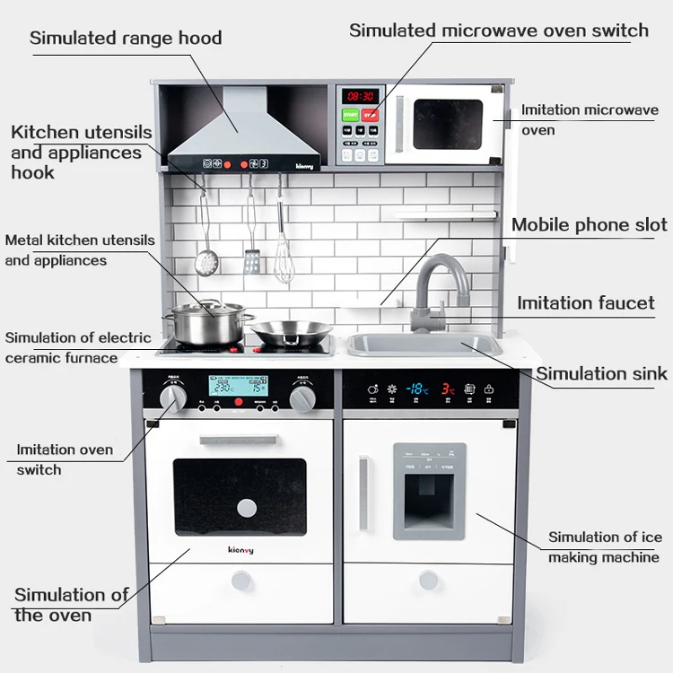 Wholesale New Big Wooden Toys Child Baby Kids Kitchen Pretend Play Set Wood Toy For Girls Boy Children Toy Home Cooking Buy Baby Kitchen Cooking Toy Wooden Kitchen Toy Baby Kitchen Cooking Toy