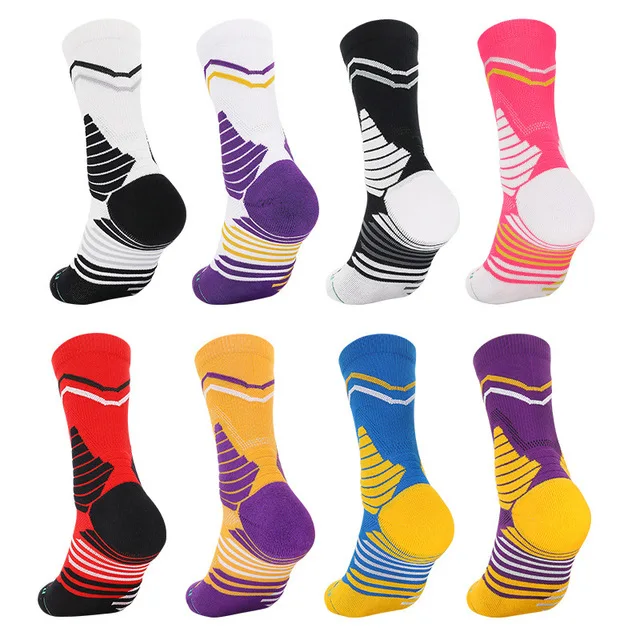 

2021 Custom Crew Basketball socks Anti-slip Custom Soccer Sports Medias Stockings calecines Socks