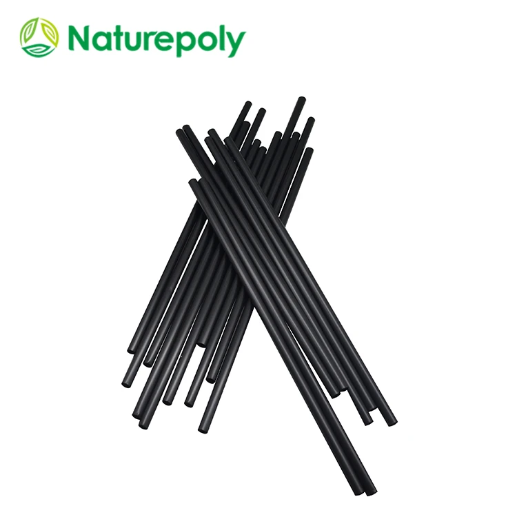 

7*210mm Pla Straw With Food Grade, Black