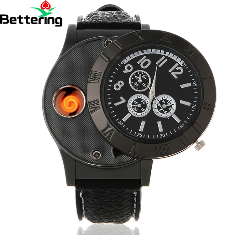 

factory produce lighter hidden camera wholesale from china,windproof metal zinc alloy 665 atomic fire watch lighter clock