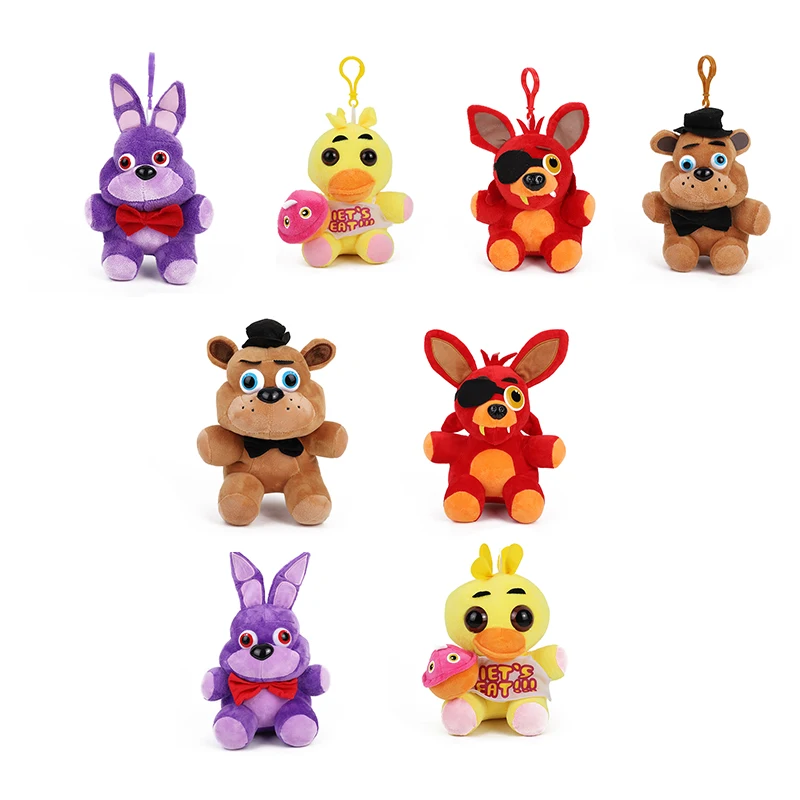 

Freddy's Plush Pendant FNAF Bonnie Freddy Plush Toy Keychain Nightmare Fredbear Bear FNAF Plush Toy