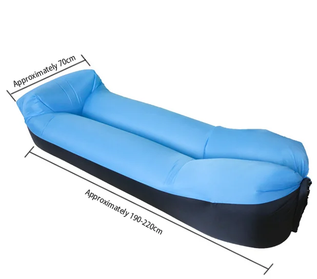 

Inflatable Sofa Outdoor Foldable Air Sofa Inflatable Loungers Bed Couch Chair Bag Portable Inflatable Sofa Travel On Foot, Blue,red , pink , green , orange ,yellow , purple and bolack