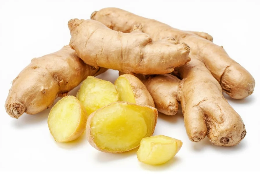 Proper storage methods for old ginger showing refrigeration in paper bag and freezing techniques