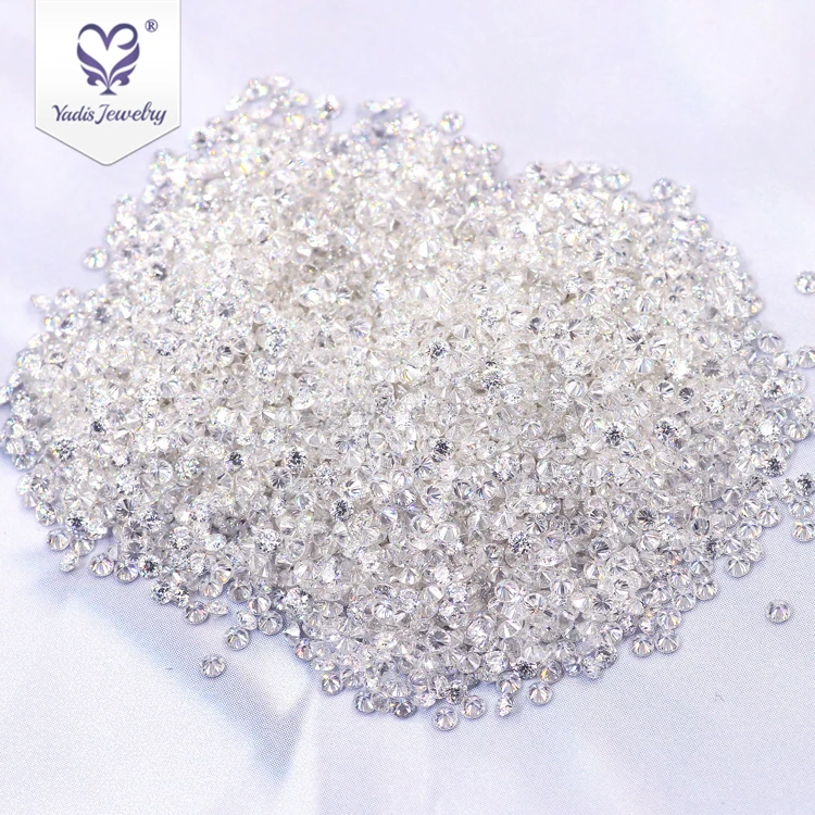

Yadis Wholesale Small pieces White DEF VVS Round Cut Moissanite Diamonds
