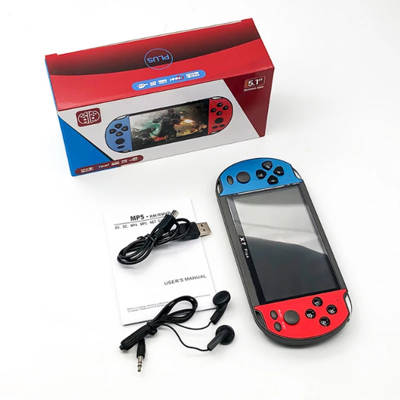 

New portable kids x7 consola memory card android retro gaming hand held video x7 handheld game console