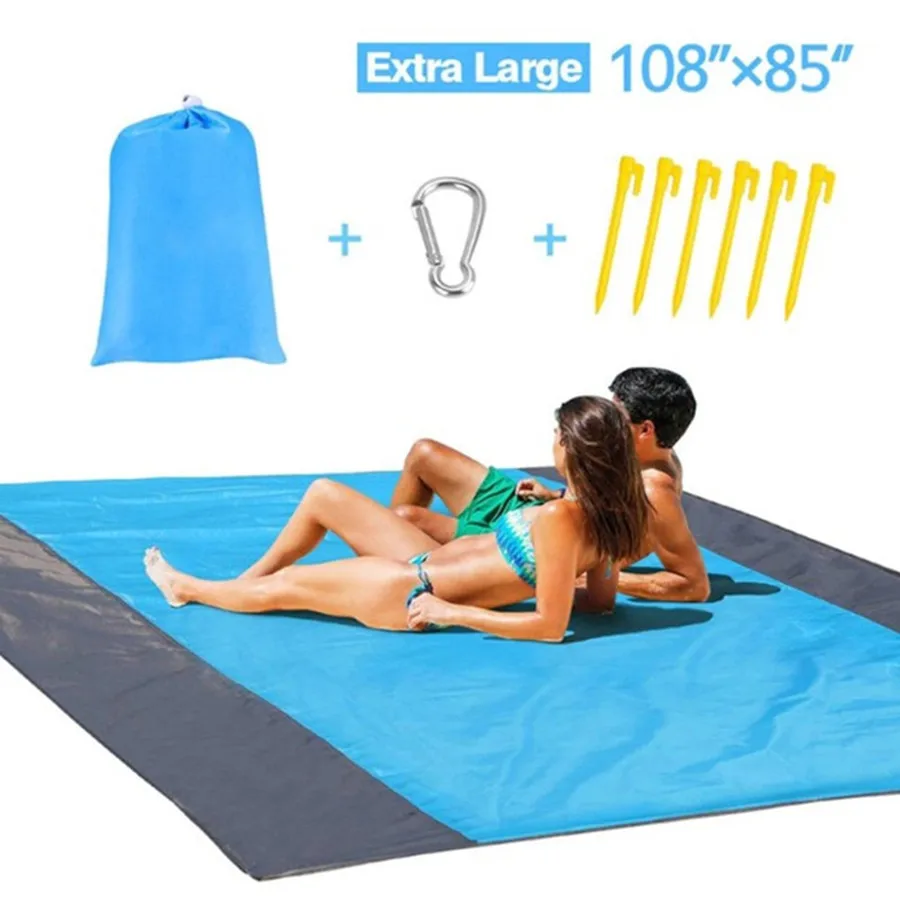 

Beach Blanket Oversized 82" X79" Sand Proof Beach Mat Outdoor Picnic Mat for Travel