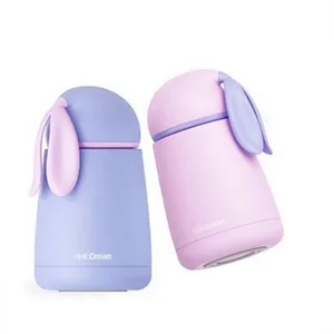 Hello Dream 300ml Cute Rabbit Portable Double Walled Stainless Steel Water Bottles Thermos