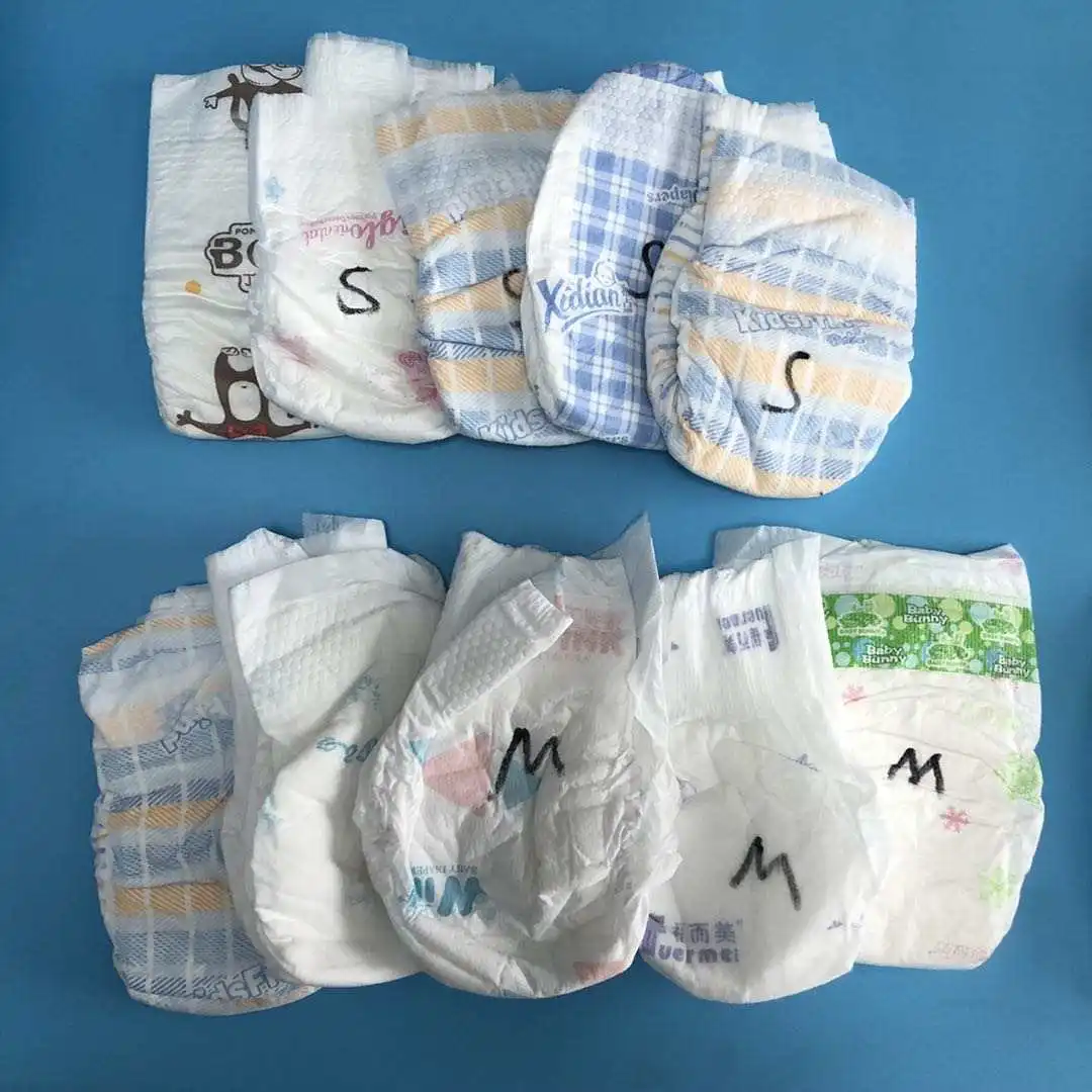 

Eco-Friendly Organic Cheap B Grade Baby Diapers For Baby, Colorful printed