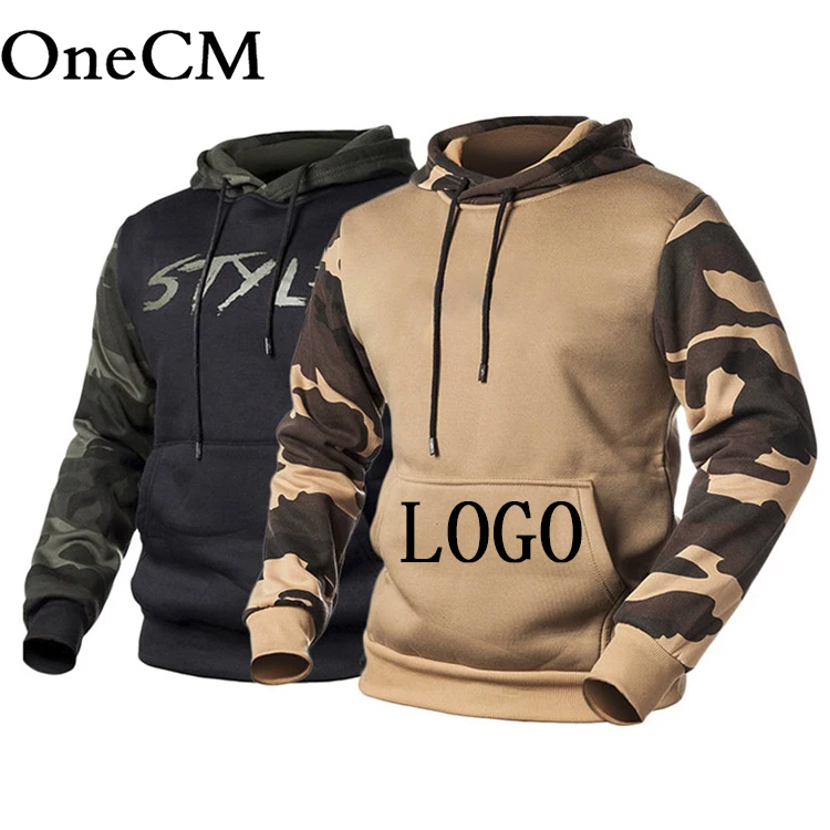 

Designer logo sports gym wear fall long sweatshirt camo hoodie mens pullover hoodies high quality casual