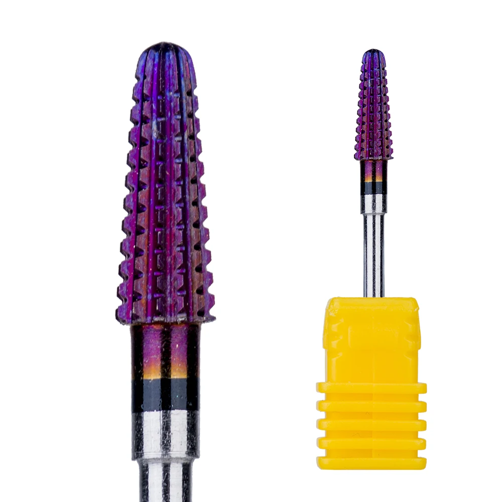 

Carbide Tungsten Nail Drill Bit Purple Tornado Nail Drill Metal Milling Cutter