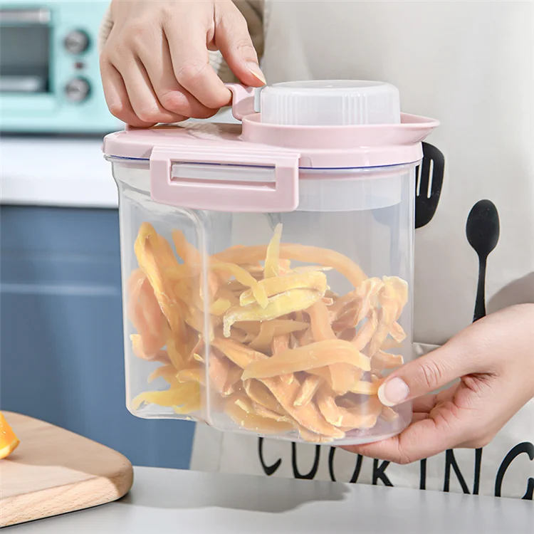 

Wholesale High Clear Plastic BPA Free Cereal Dispenser Container Kitchen Food Dispenser, Multi