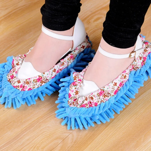 

1Pc Dust Mop Slipper House Cleaner Lazy Floor Dusting Cleaning Foot Cover MZL