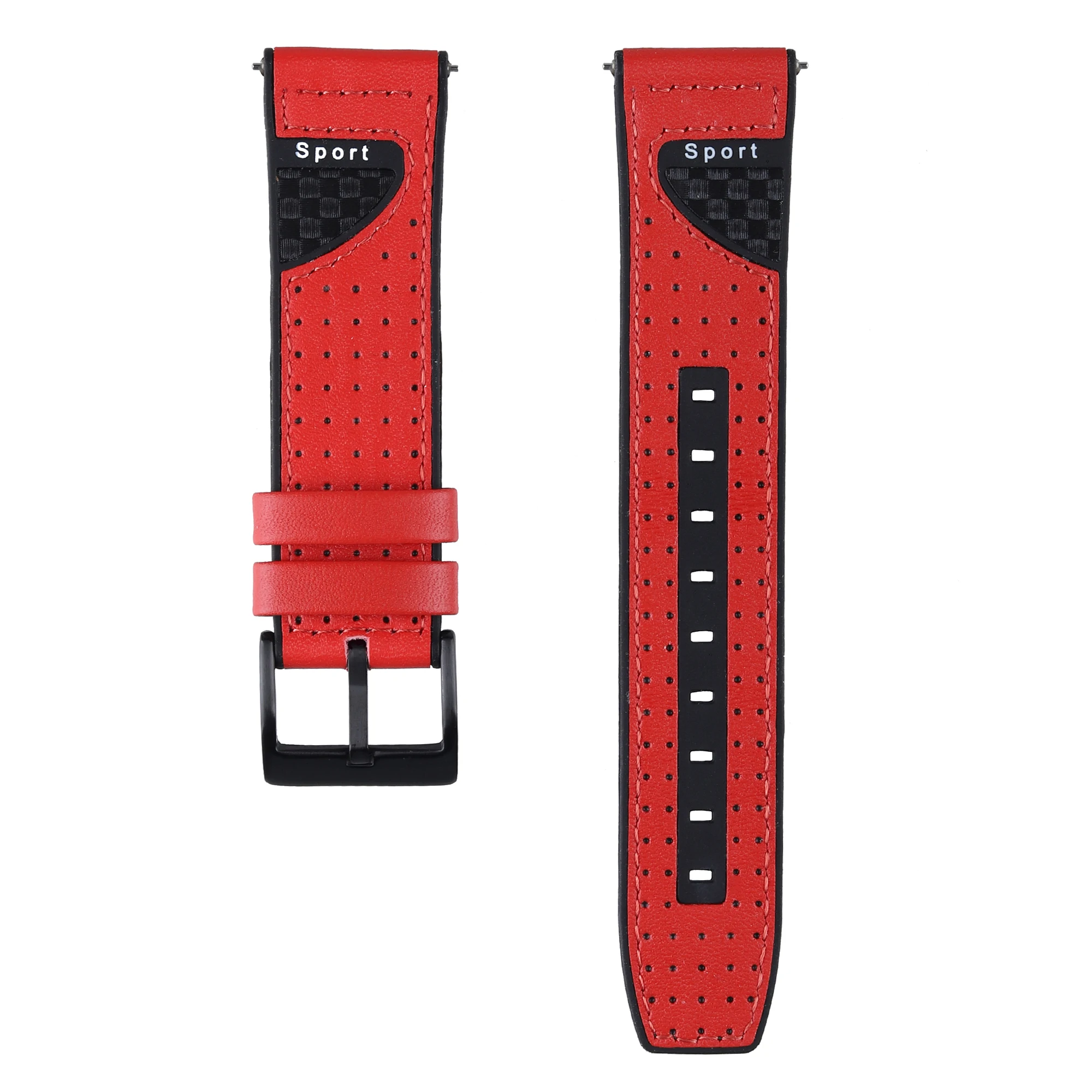 

Replacement Leather+Silicone Watch Band Sport Wrist Strap For Huawei GT2 46mm Smart Watch Strap Watchbands