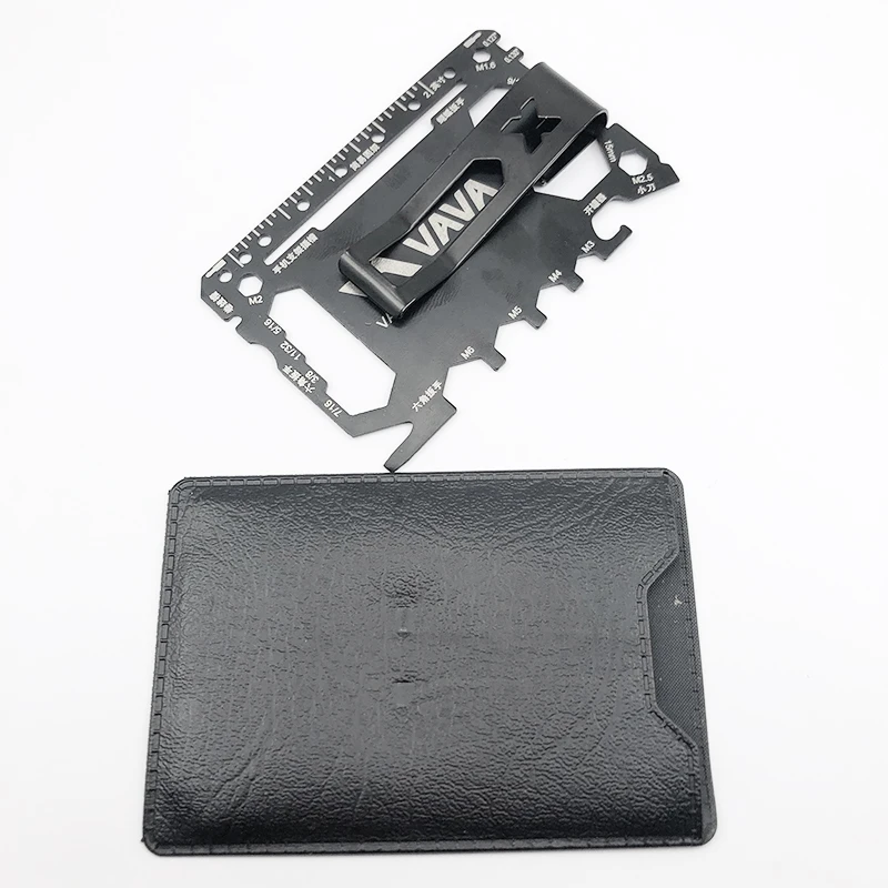 

Free Sample 47 in 1 Promotion Gift Survival Card Tool with Money Clip