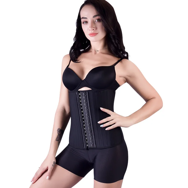 

2020 New Printing Logo Private Label Women 29 Steel Bone Waist Trainer Big Size Latex Belt Waist Cincher Waist Trainer, 2 colors