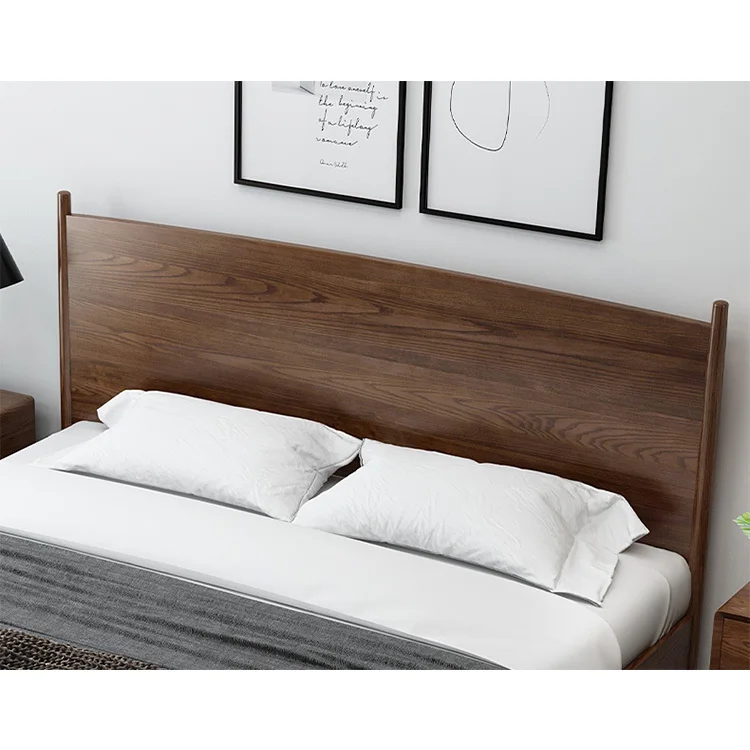 product-Customizable fancy modern style simple designs luxury wood full size sleeping bed designs fo-3