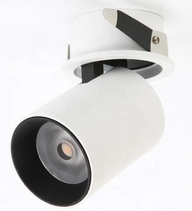 Adjustable 355 Degree Angle Modern COB Aluminum Spot LED Light High Efficiency 12W Living Room Spotlight Competitive Price