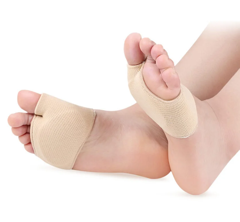 

Foot Care Insoles Manufacturers Half Sock Sleeves Forefoot Pads Support, Beige
