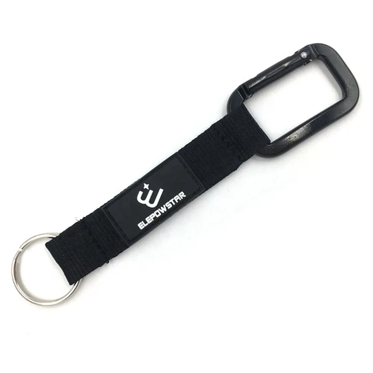 
Custom polyester bottle holder carabiner short wrist lanyard 