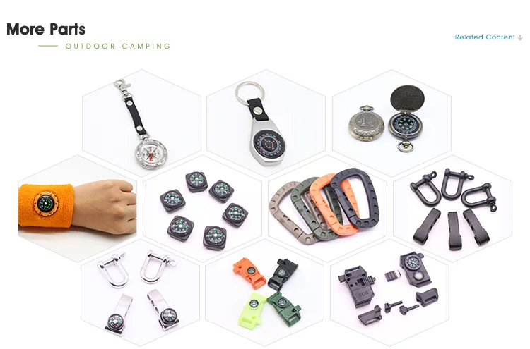 Clear Plastic Button Small Mini Compass For Survival Kit Hiking Camping Outdoor Sports