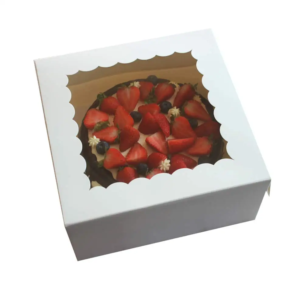 10 Pack of E Details about   10” x 10” x 5” Cake Boxes with Window  10” Round Cake Boards 