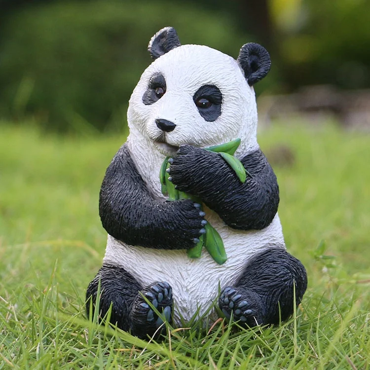 China Factory Polyresin Panda Garden Statue,Decorative Animal Statues