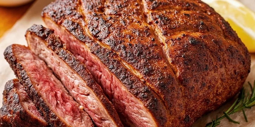Spice rack with essential ingredients for brisket rub
