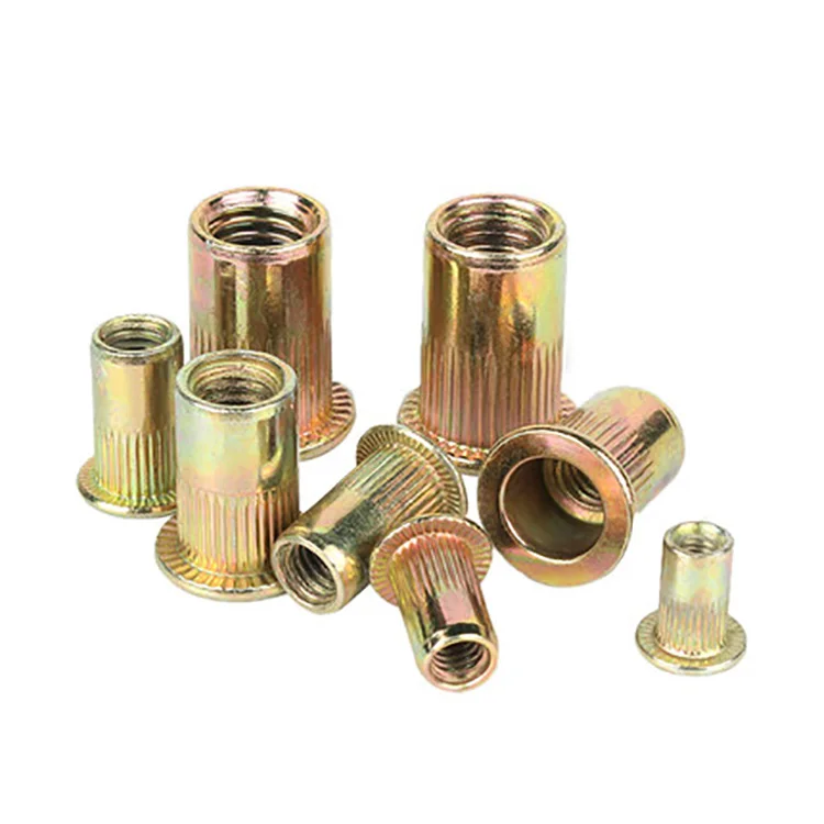 彩色镀锌平头铆接螺母
