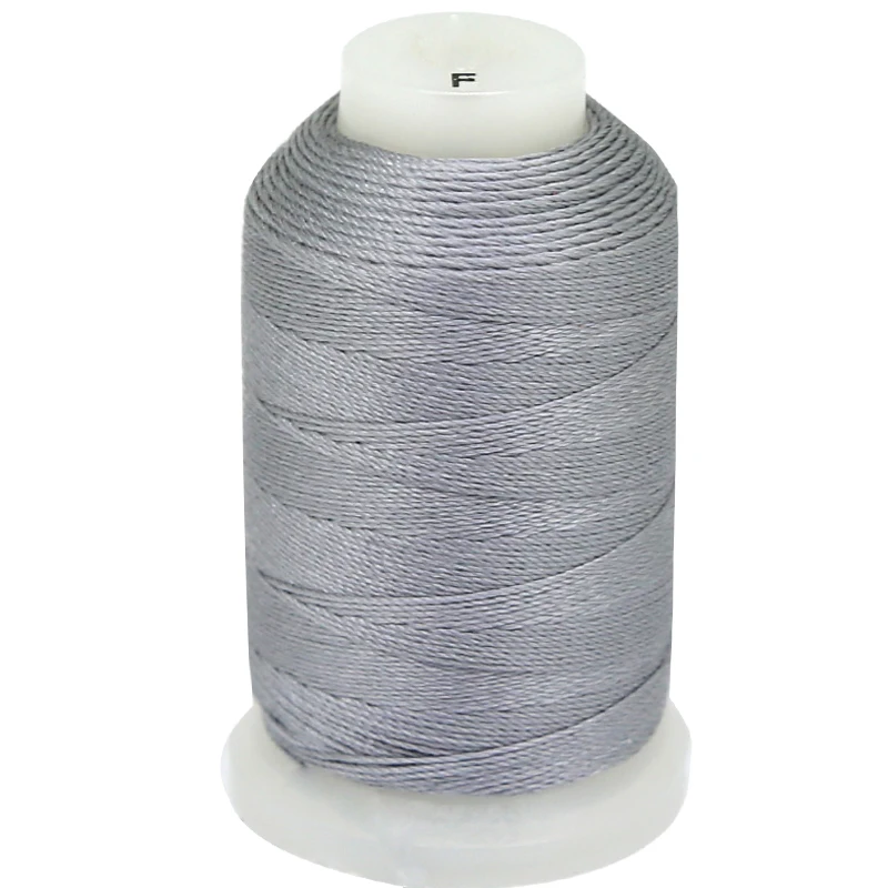 

XuQian Wholesale Factory Price Supply 140 Yards 100% Natural Steel Grey Silk Cord