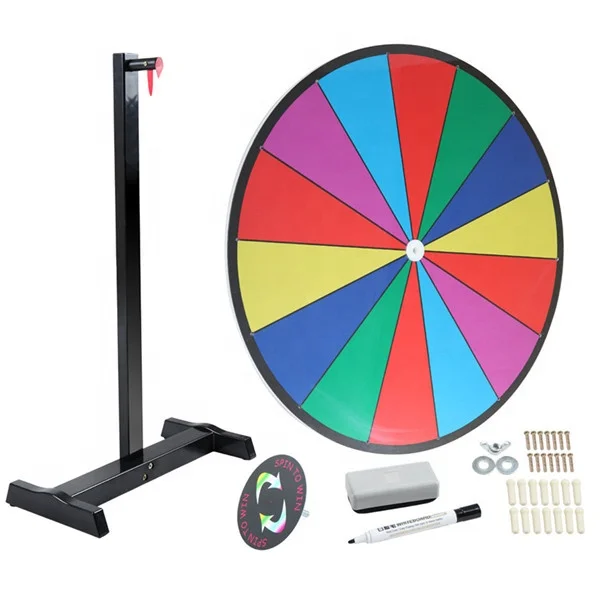 

18 inch Dry Erase Roulette Prize Spin Wheel Of Fortune For Carnival Games